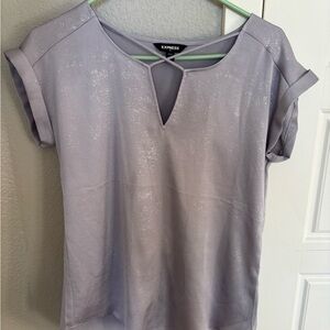 Express Women's Shimmering Lilac Blouse